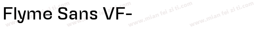 Flyme Sans VF字体转换